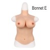 Buste long fausse poitrine, col haut, Bonnet C-D-E-G