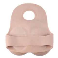 Buste faux seins 100% silicone, dos nu