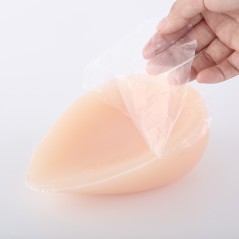 Faux seins  adhésifs en silicone, forme de goutte d'eau