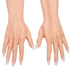 Gants féminins réalistes en silicone